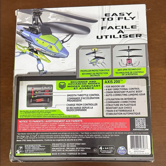 Air Hogs Axis 200 Red and Black Helicopter. Brand New in box. - Picture 2 of 6